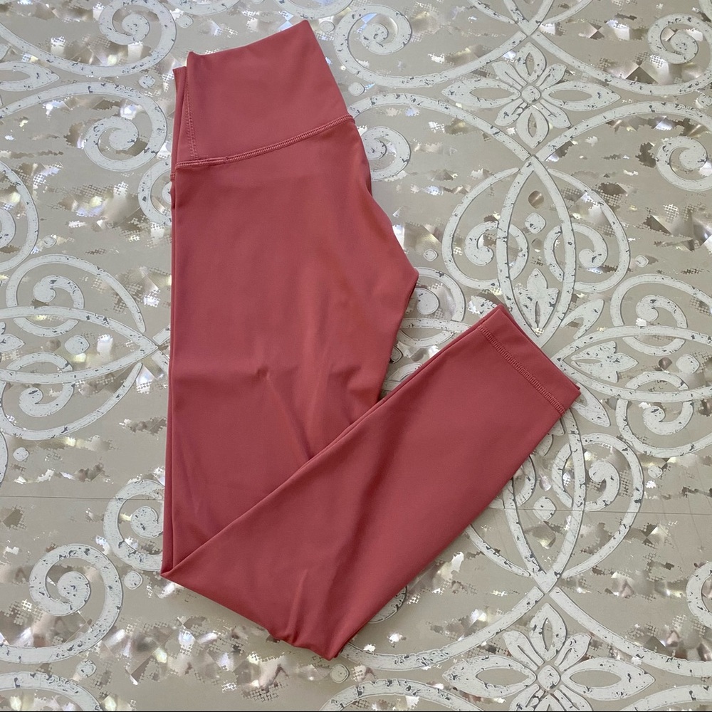 LULULEMON Pink Wunder Under 7/8 Tight 4